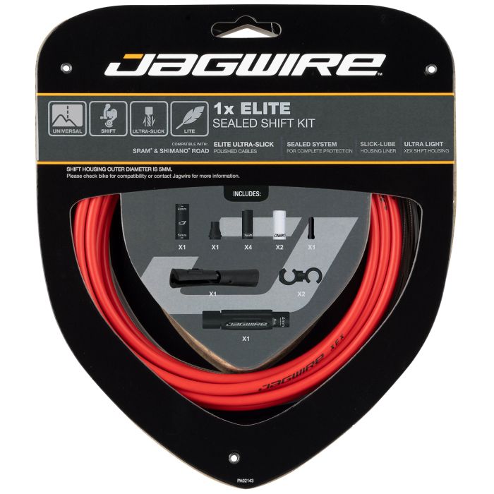 Jagwire 1x elite sealed shift kit - red