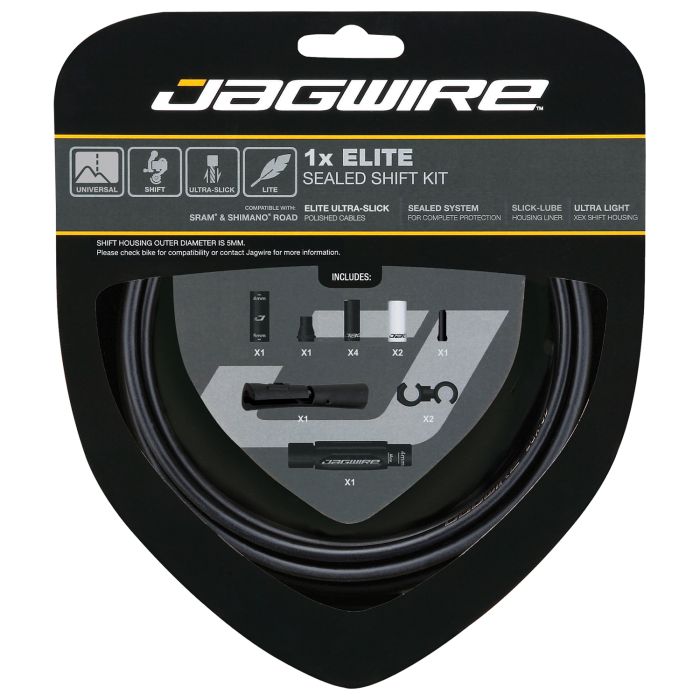 Jagwire 1x elite sealed shift kit - stealth black