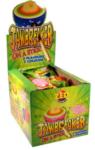 Zed candy jawbreaker on a stick (15 stuks)