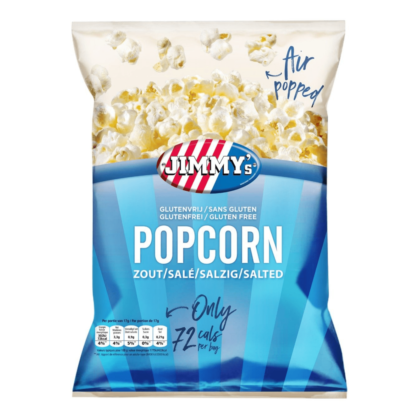 Jimmy's popcorn zout mini bag (21x 17gr)