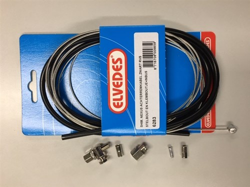 Roller Brake Cable Kit Elvedes BR-IM41 50 53 1700mm 2250mm Stainless Steel - Black (on card)