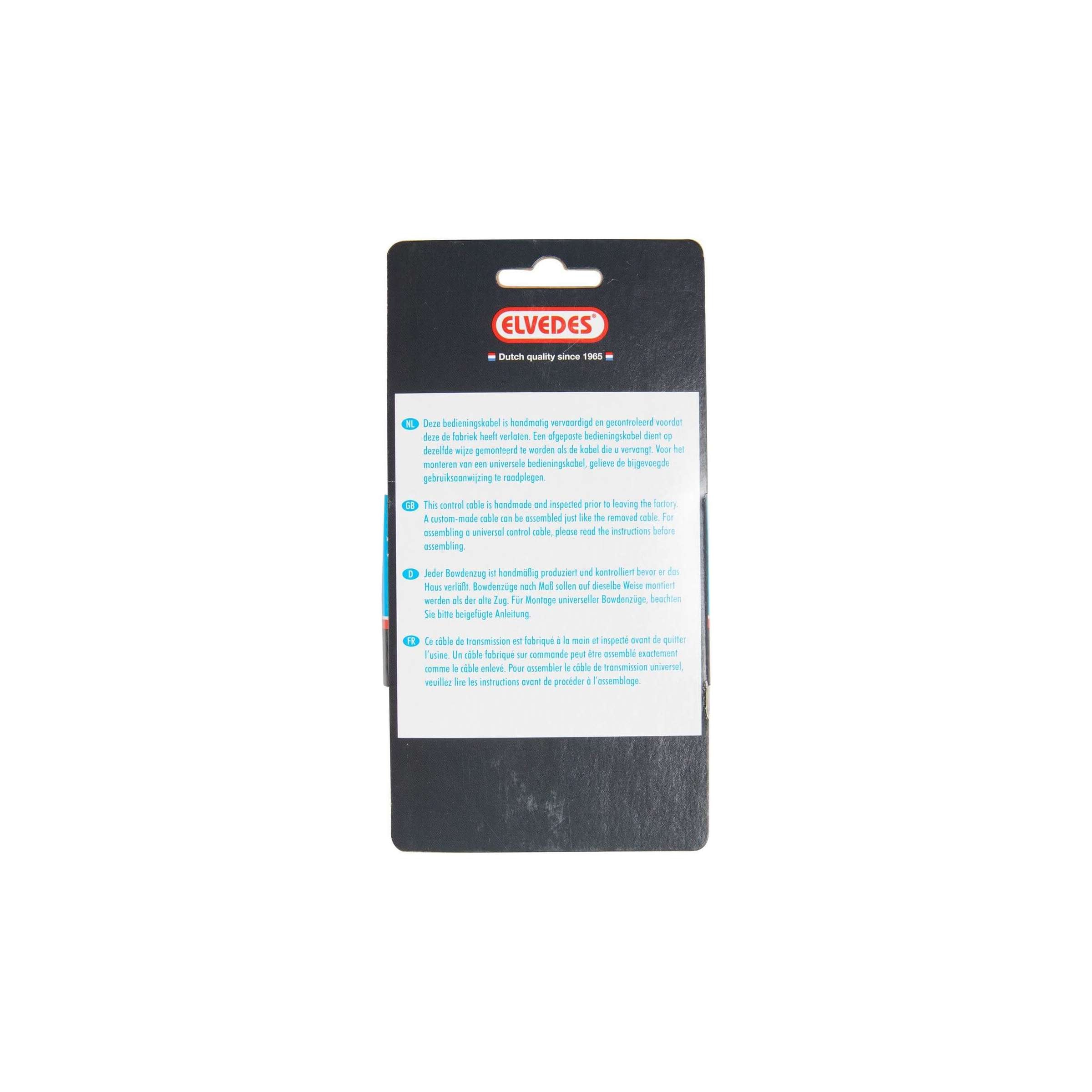 Kit câble de frein à enrouleur Elvedes BR-IM85 81 55 45 1700mm 2250mm inox - noir (sur carte)