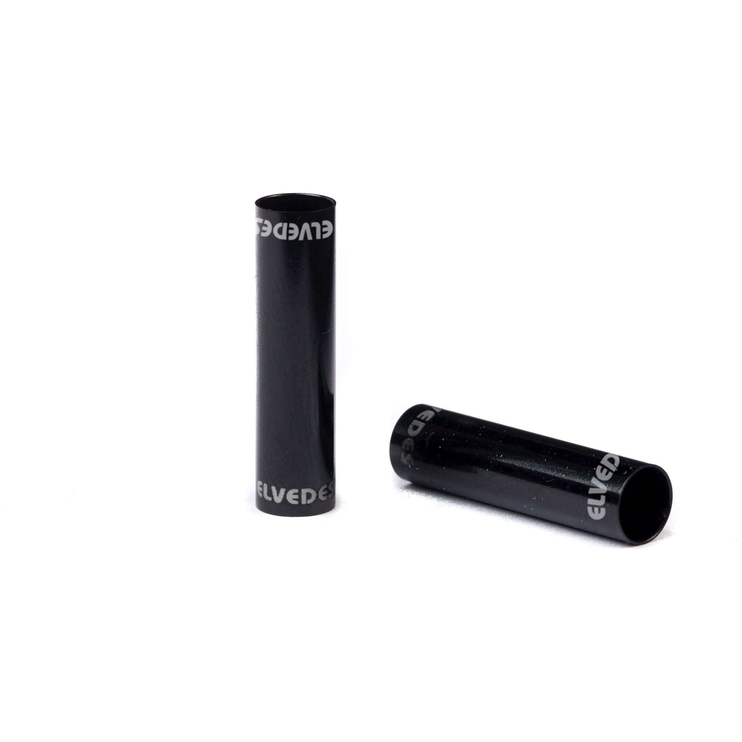 Mamelons de rallonge de câble externe Elvedes ø5.0mm aluminium - noir (25 pièces)