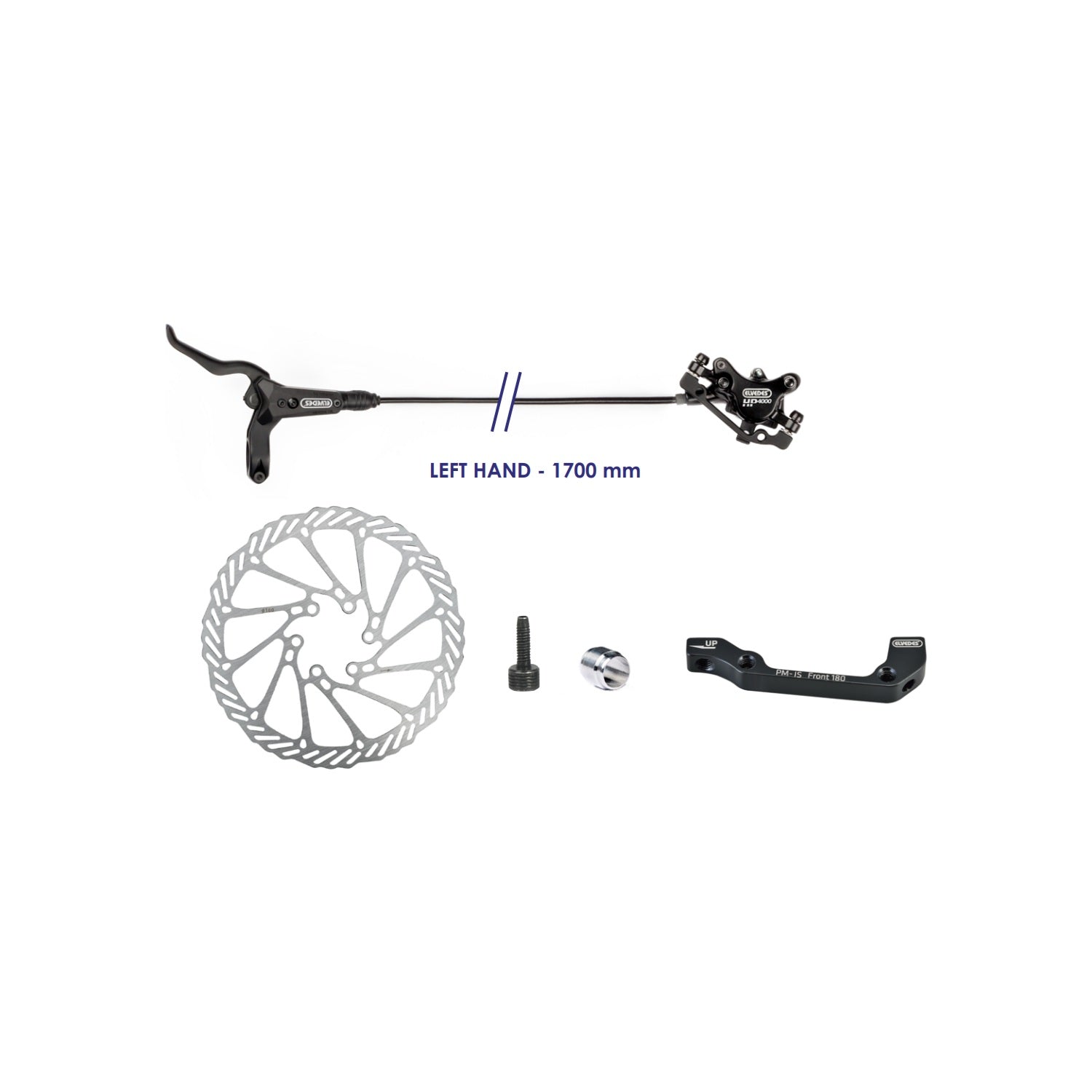 Elvedes schijfremsysteem hydr. 160 mm HP4000-schakels 2018108