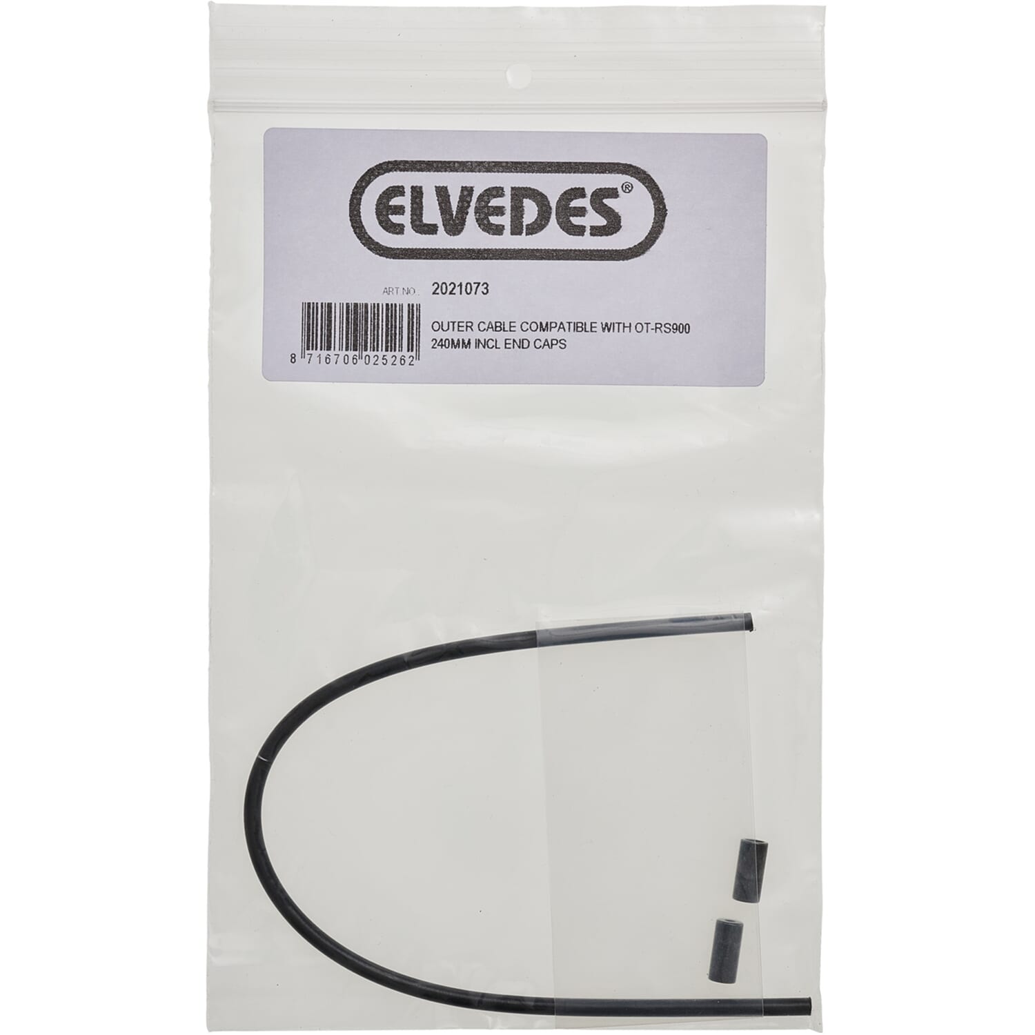 Elvedes schakel buitenkabel 240mm incl.2 adereindhulzen Superflex