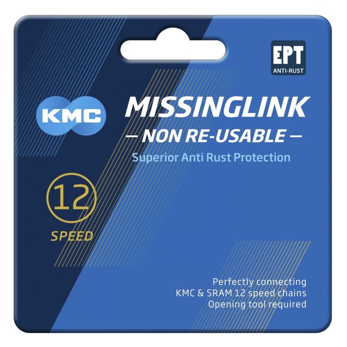 KMC Maillon de connexion MissingLink 12NR EPT argent 5.2mm 12v (2)