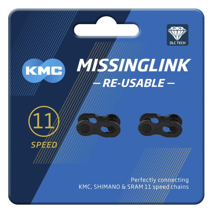 KMC MissingLink 11 DLC - 5.65mm - ZwartKMC - Fietskettingverbinder