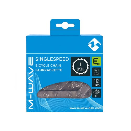 Chaîne M-Wave single speed E-Bike, 1 2x3 32 112L argent (paquet suspendu)