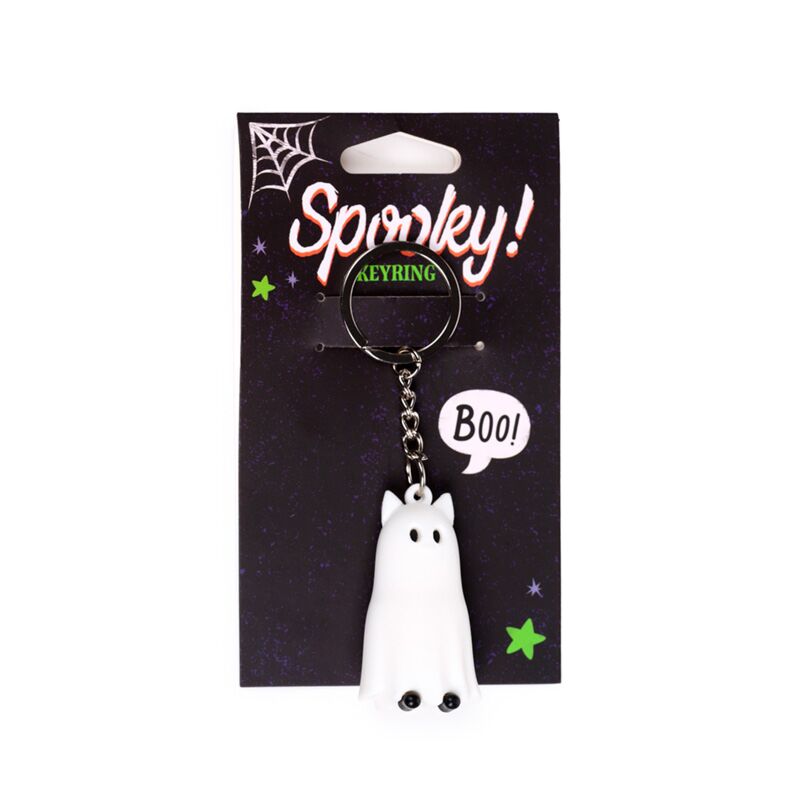 Griezelige kat 3d pvc sleutelhanger