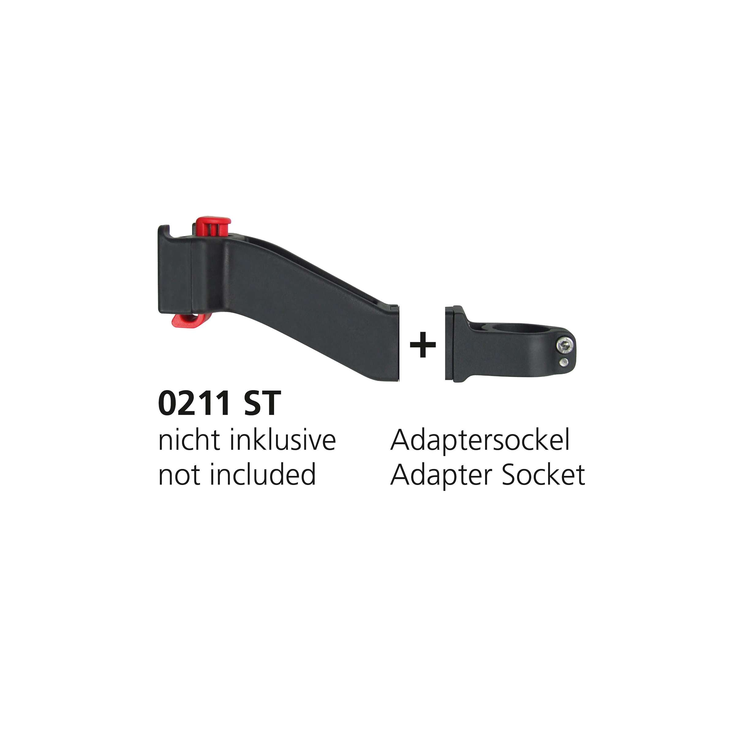 Klickfix balhoofdbuis adapter aansluiting vooruit stuurpen zw