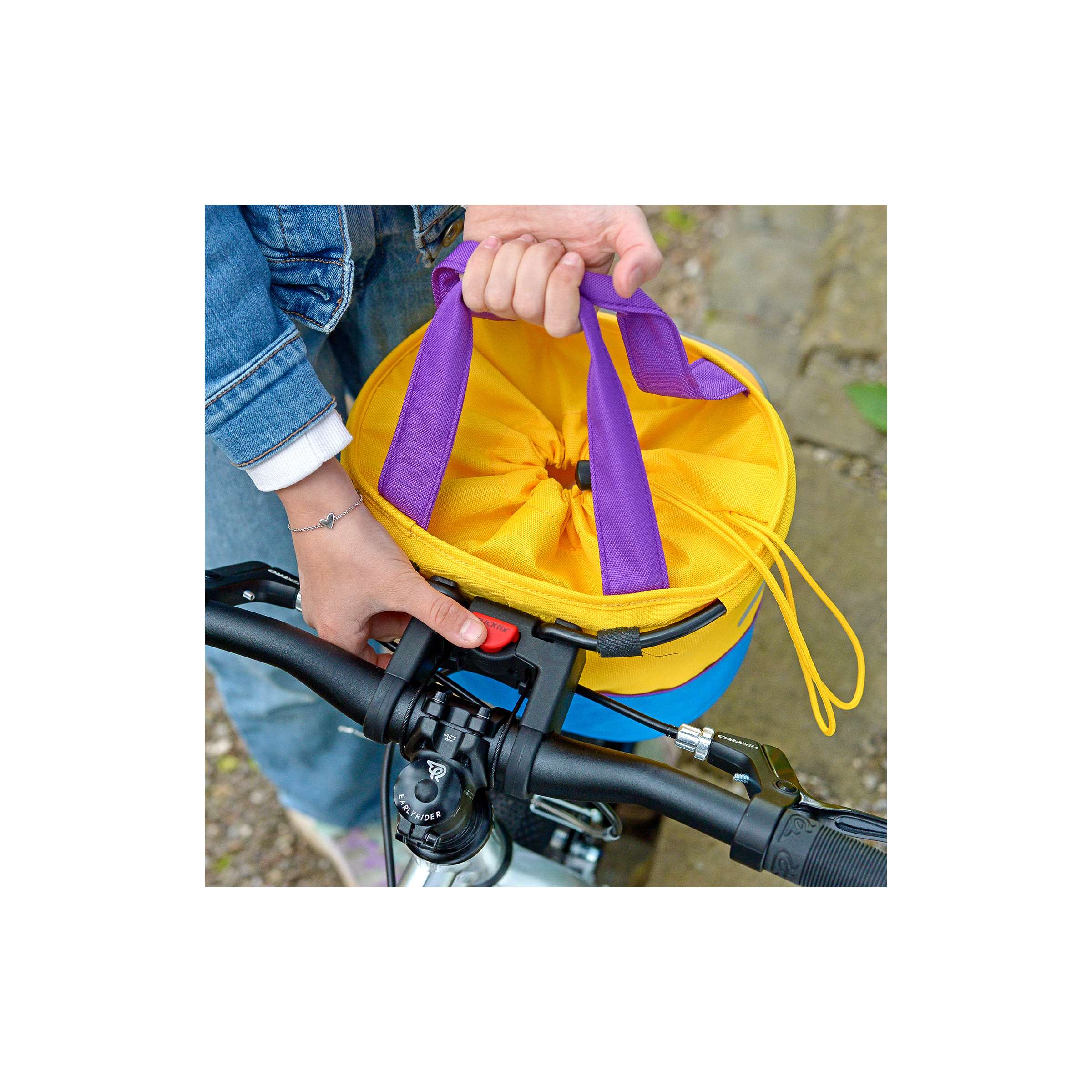 Klickfix stuurtas shopper soort lori 4l blauw