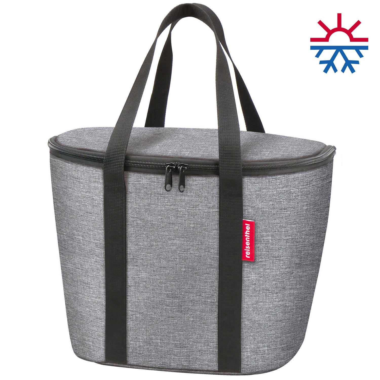 Klickfix basket bag koeltas twist silver
