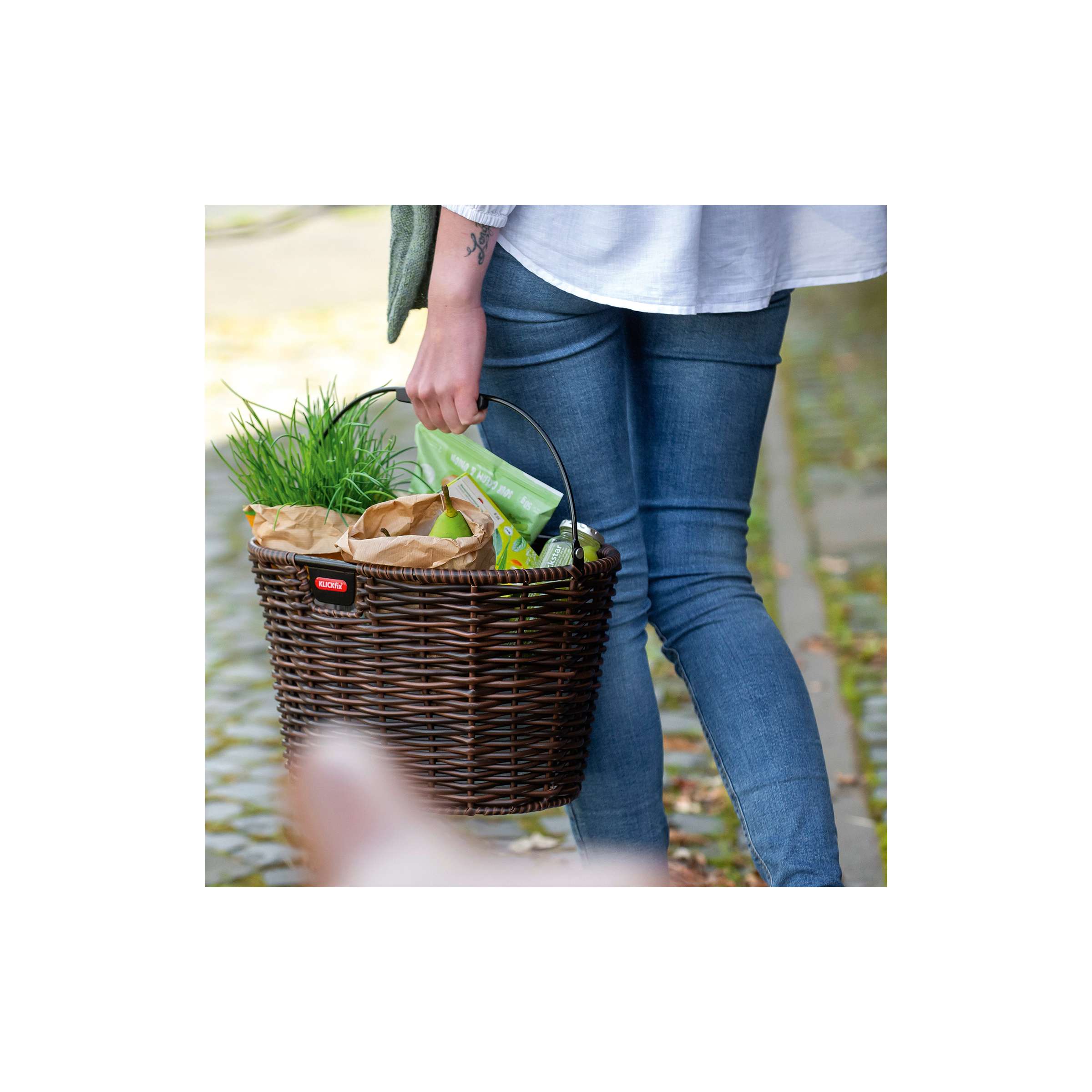 Klickfix rixen kaul mand, voorop structura oval fr.basket r k structura oval brown