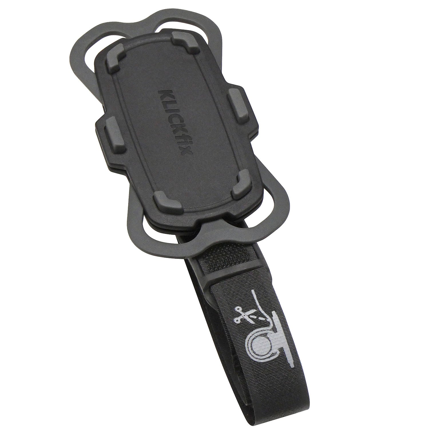 Klickfix telefoonpad lus met band 11x6x3,8cm zwart