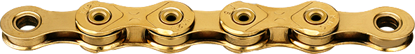 Kmc ketting x12l 12v 126l waxed ti-n goud