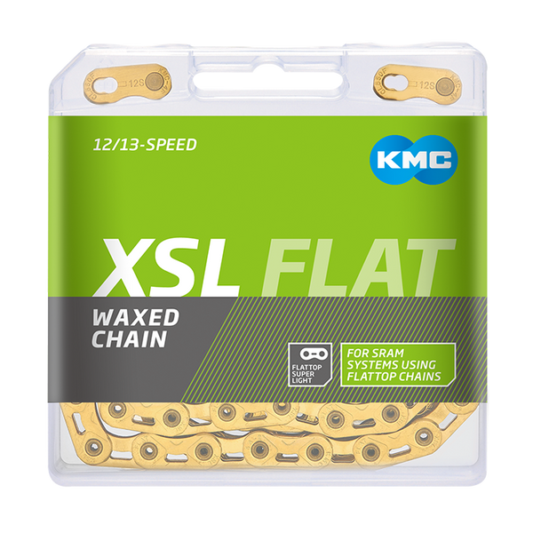 Kmc x-flat sl gold chain 12 13 fach 126gl waxed