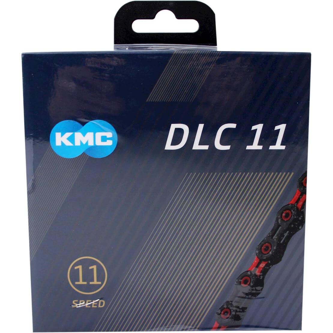 KMC Fietsketting DLC ​​11 118 Schakels - Rood Zwart