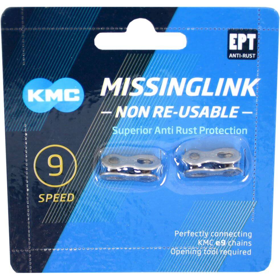 KMC Maillon de connexion MissingLink 9NR EPT argent 6.6mm 9v (2)