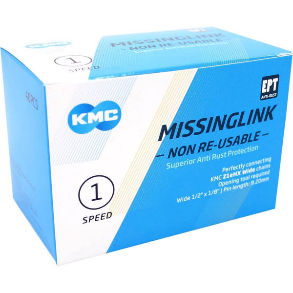 KMC Maillon de connexion MissingLink Z1eHX NR EPT argent large(40)