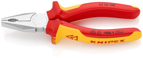 Knipex 03 06 160 combitang verchroomd comfort vde 160mm