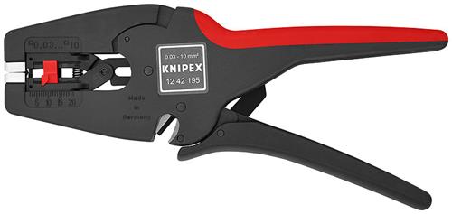 Knipex multistrip 10 automatische afstriptang 1242195 (zwart rood)