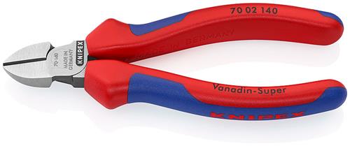 Knipex zijsnijtang 70 02 140 kniptang (rood blauw)