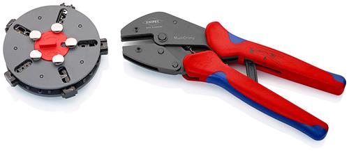 Knipex multicrimp krimptang 973302 (rood blauw)
