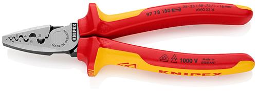 Knipex krimptang voor adereindhulzen vde 9778180