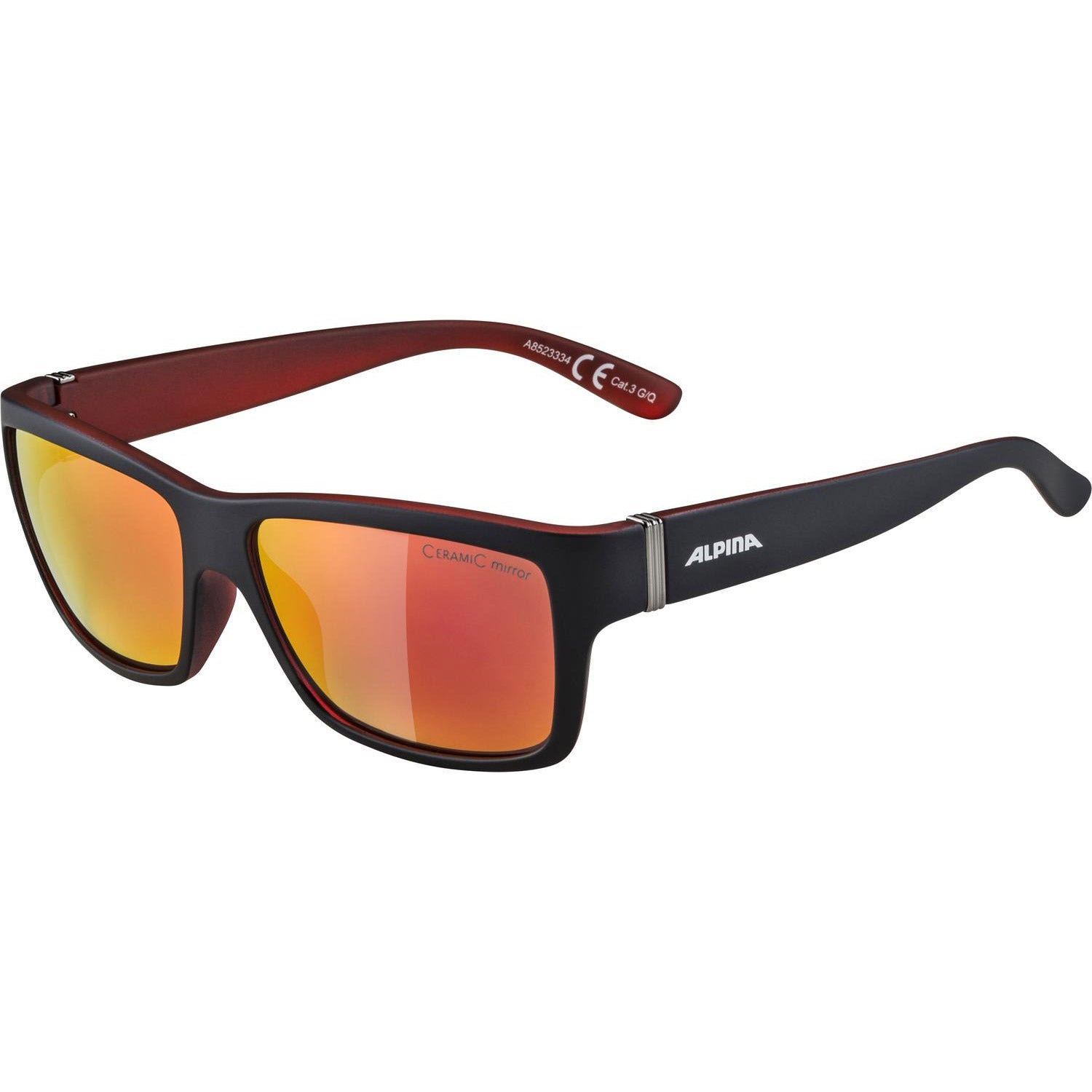 Olympische sportkleding alpina sports bril kacey zwart rood