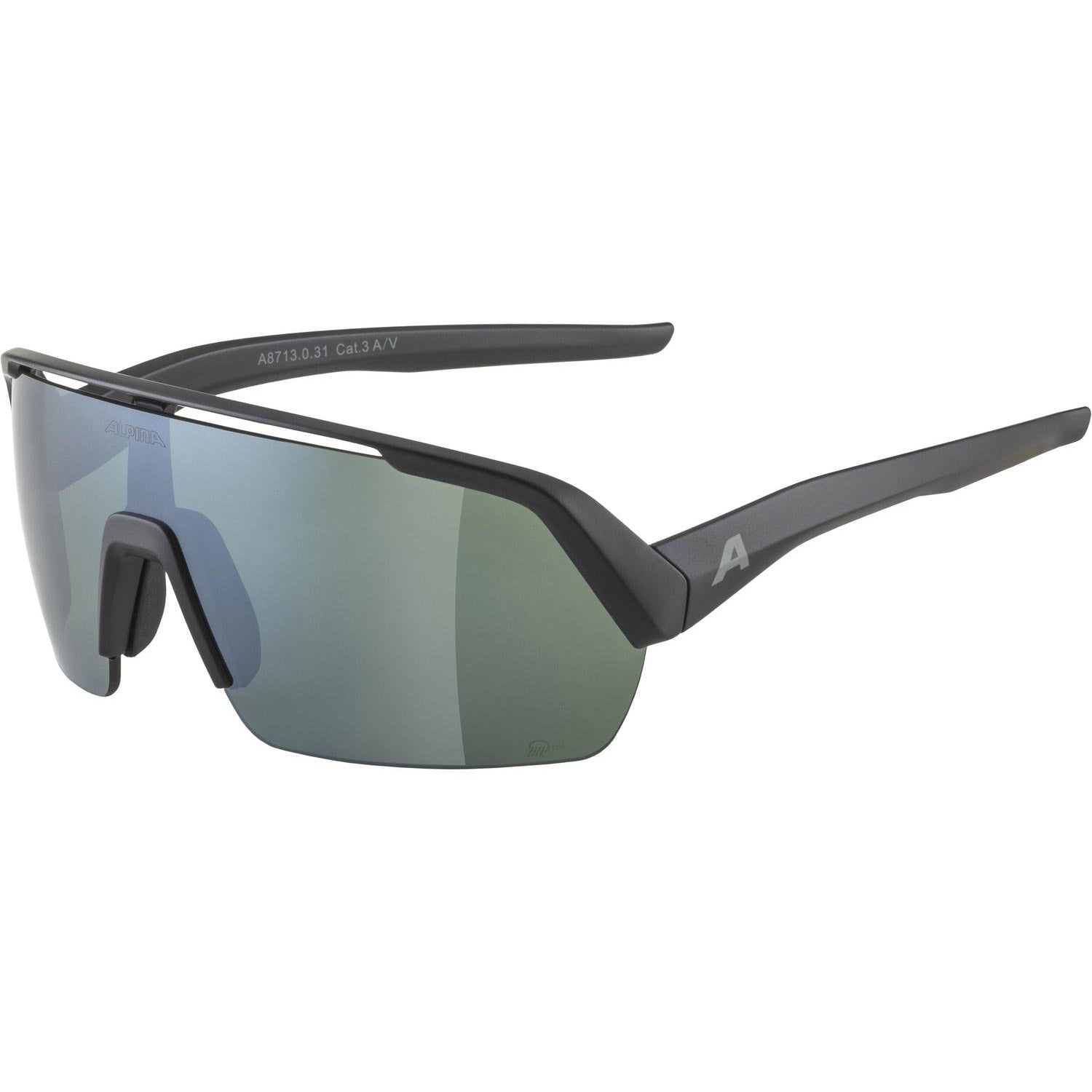Olympische sportkleding alpina sports sportbril turbo-hr q-lite zwart