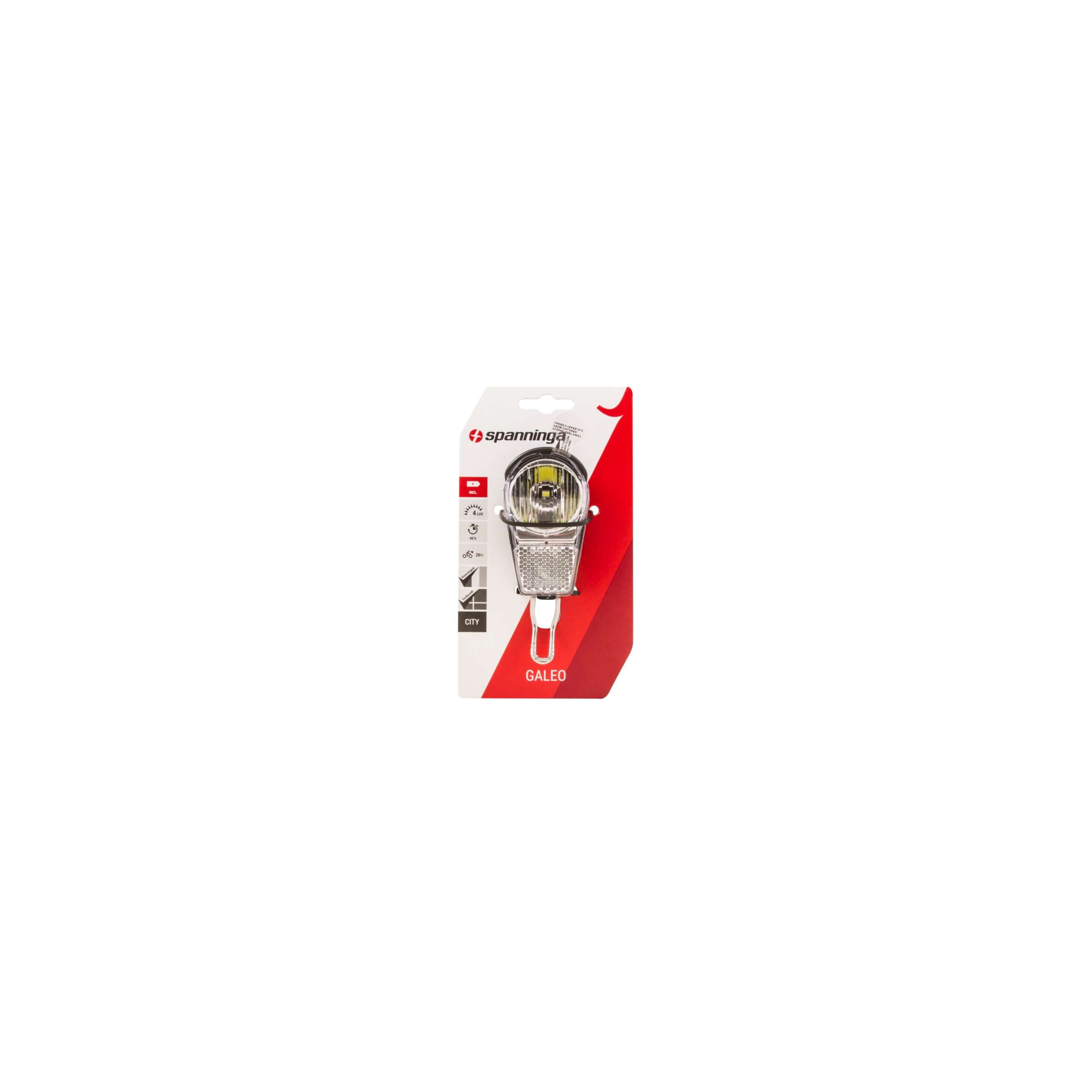 koplamp Galeo ER3F batterij led 8 cm zwart