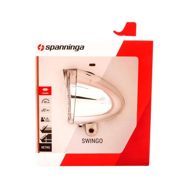 Spanninga koplamp Swingo XDOc aan uit dynamo 20 lux chroom