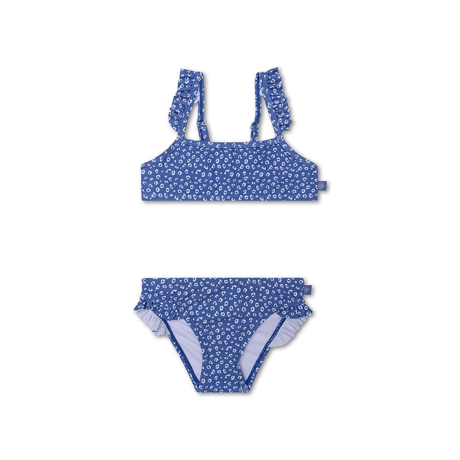 Luipaard | blauwe meisjes uv bikini