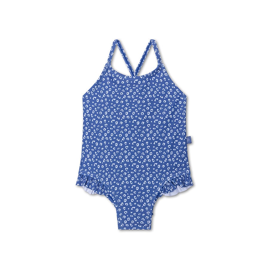 Luipaard | blauw uv-badpak voor meisjes