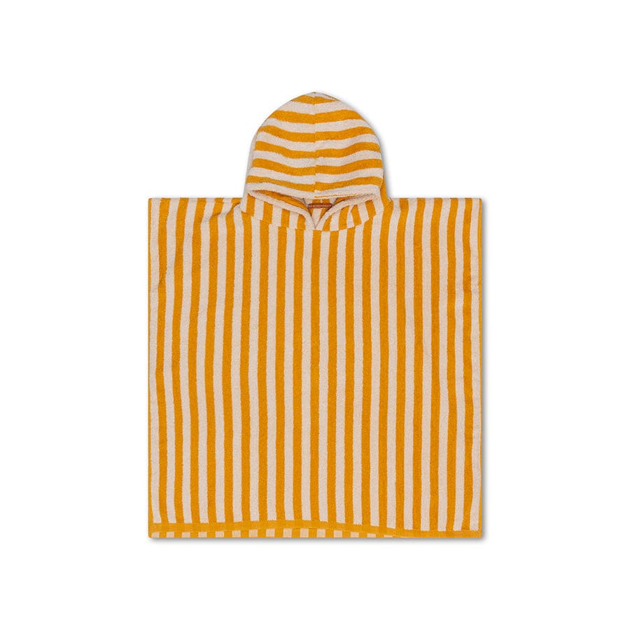 Flow | geel witte strandponcho 65 x 65 cm