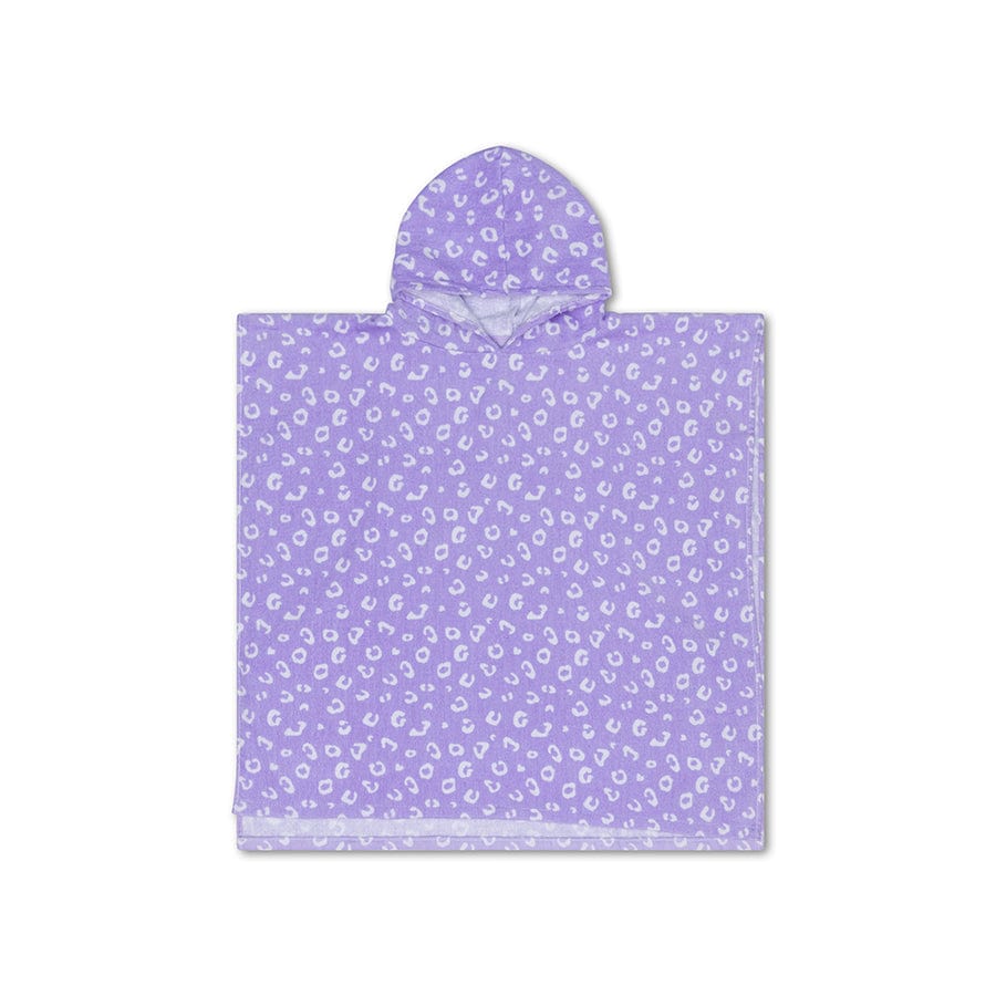 Luipaard | lila strandponcho 65 x 65 cm