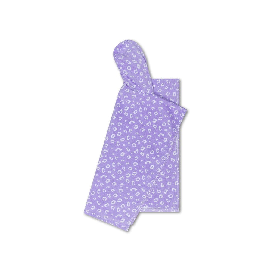 Luipaard | lila strandponcho 65 x 65 cm
