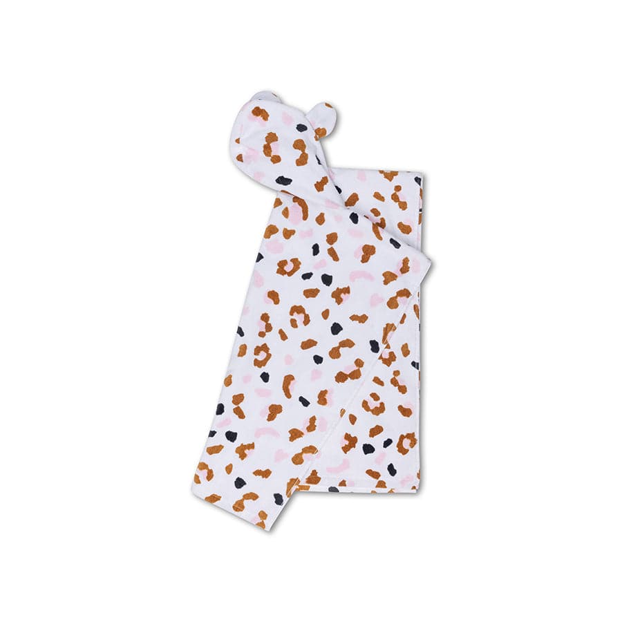 Luipaard | kaki strandponcho 65 x 65 cm