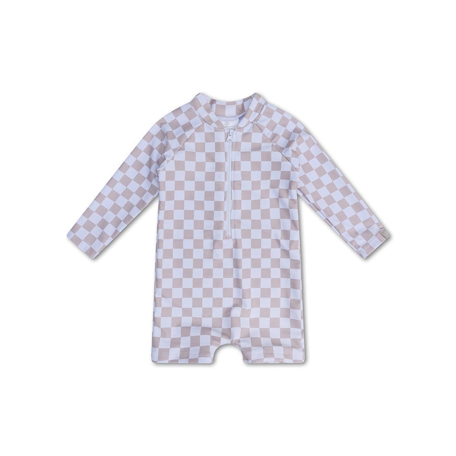 Checkmate | beige jongens uv zwempak