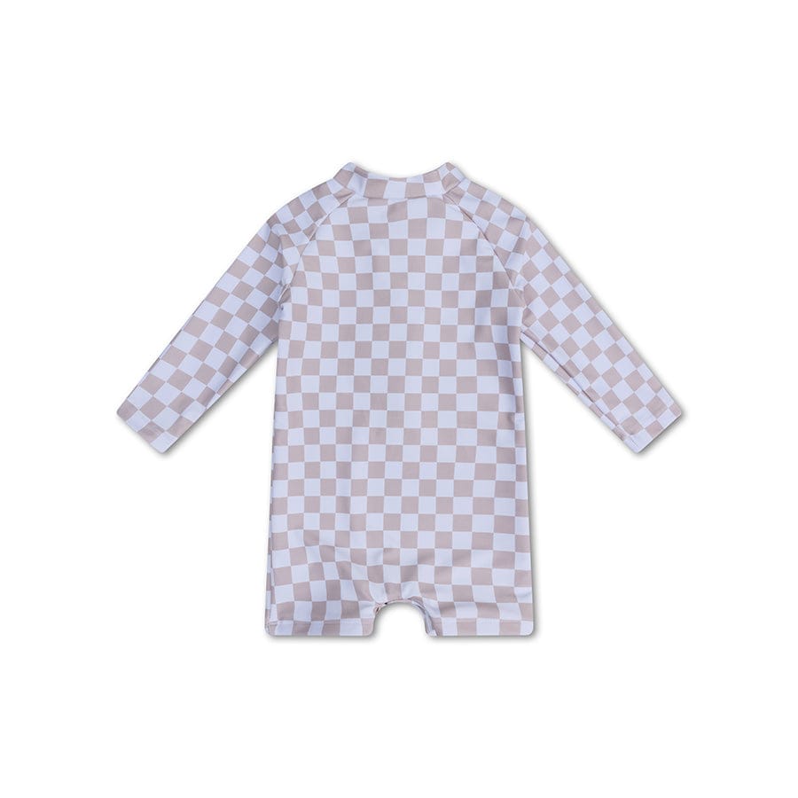 Checkmate | beige jongens uv zwempak
