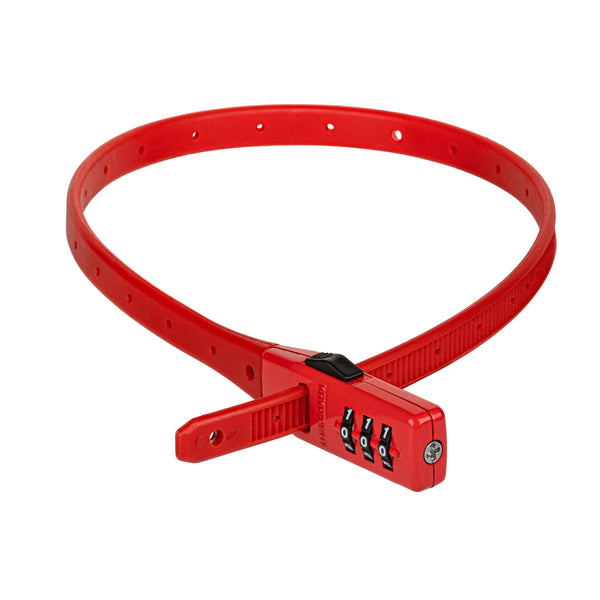 Kryptonite kabelslot code click lock combo rood