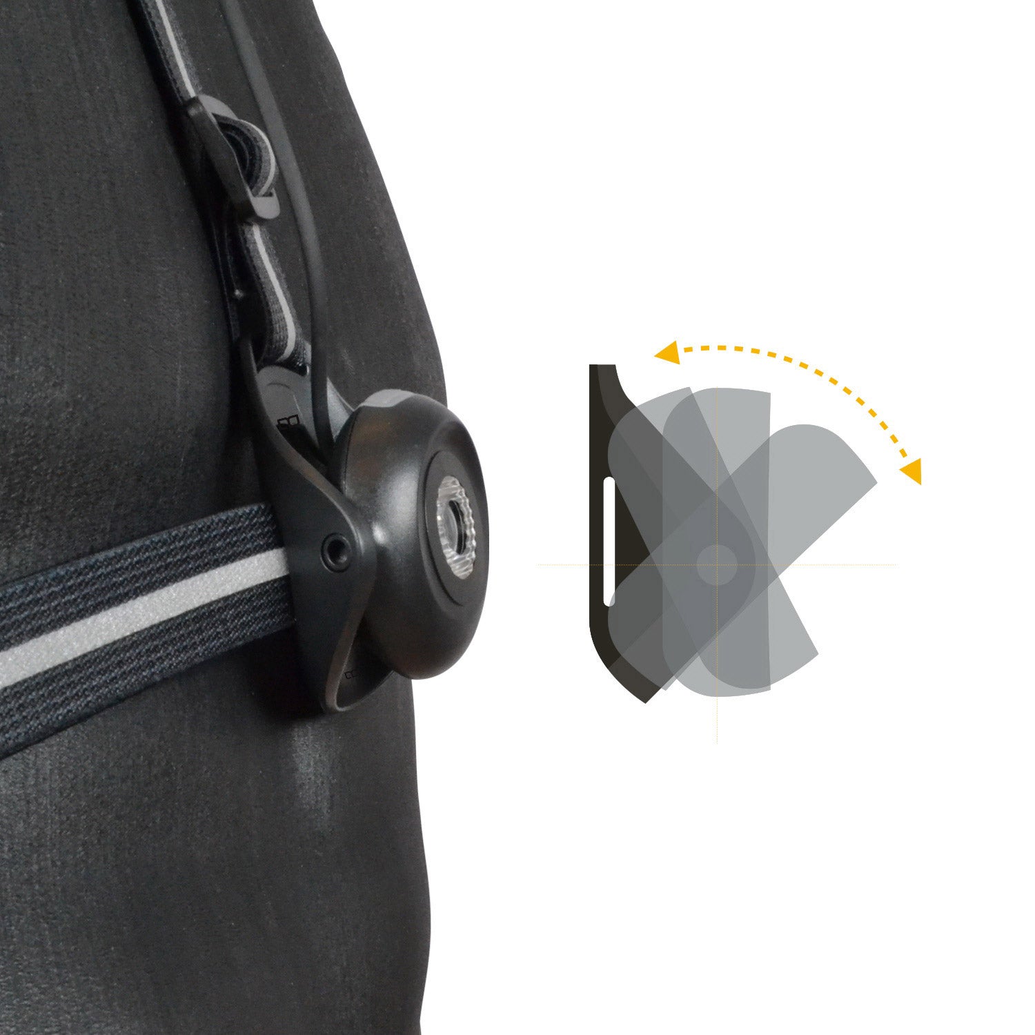 Outwet gato verstelbare borstlamp zwart één maat