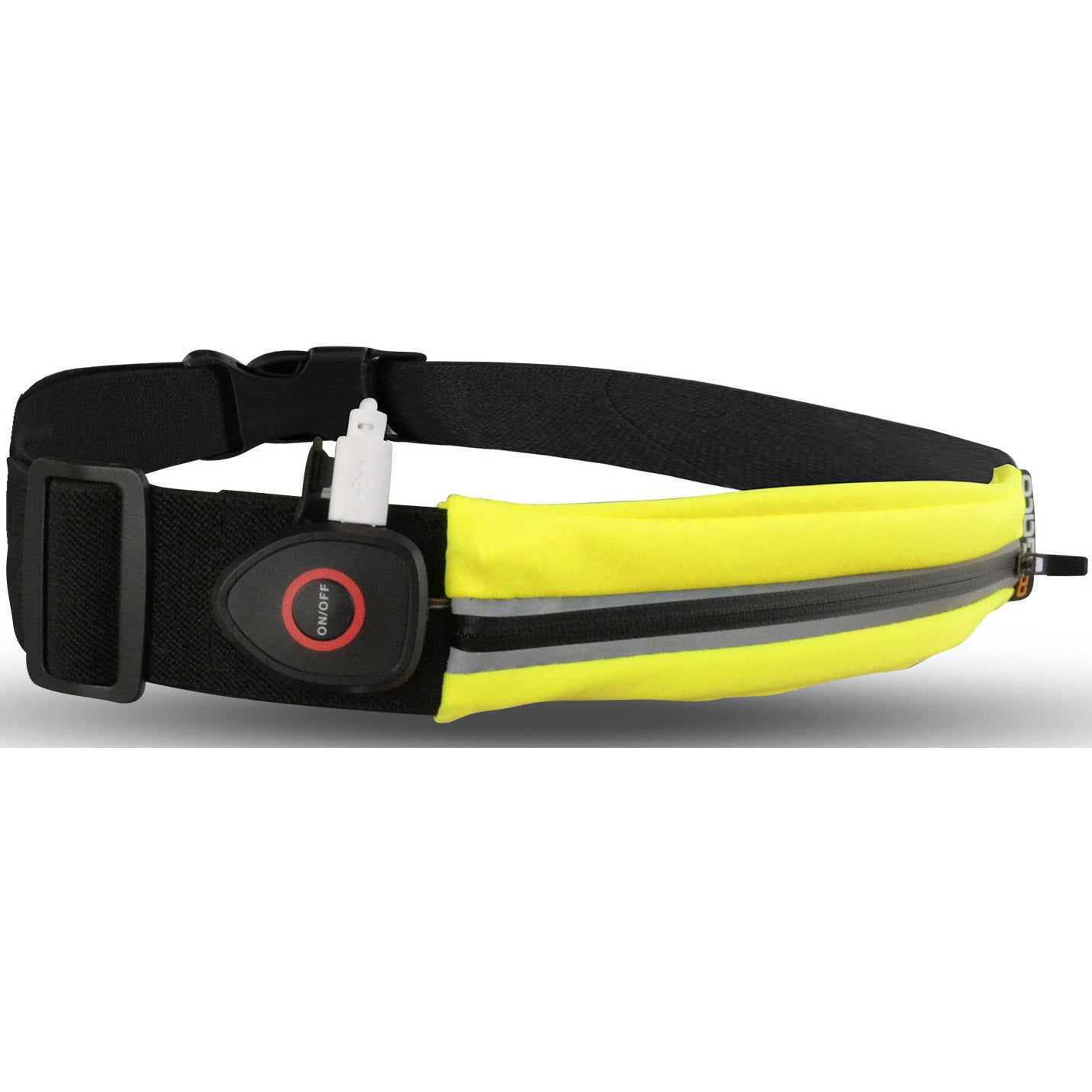 Outwet gato sport usb led riem waterdicht neon geel onesize