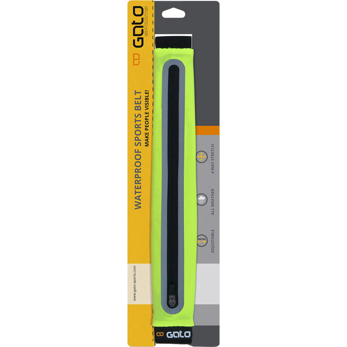 Outwet gato sportbelt waterproof neon yellow one size