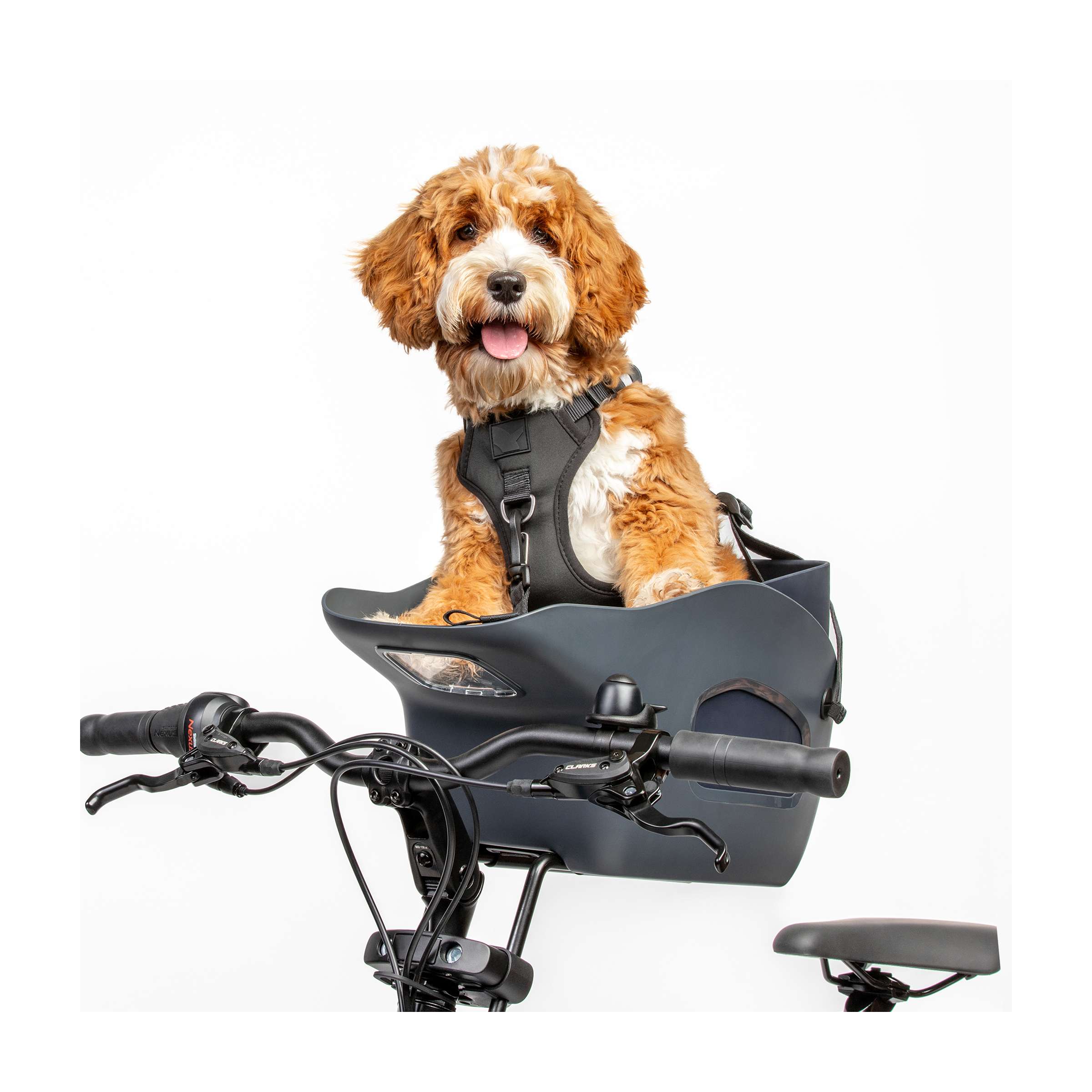 Kvisp hondenmand met harnas s bosgroen