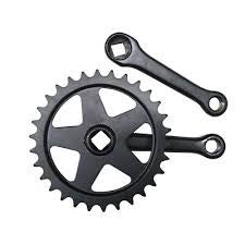 Pédalier 36t sans clavette 125mm noir