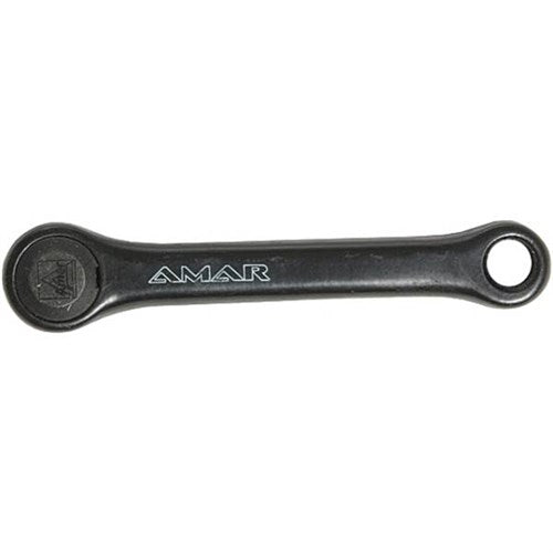 Pédalier gauche 125mm noir