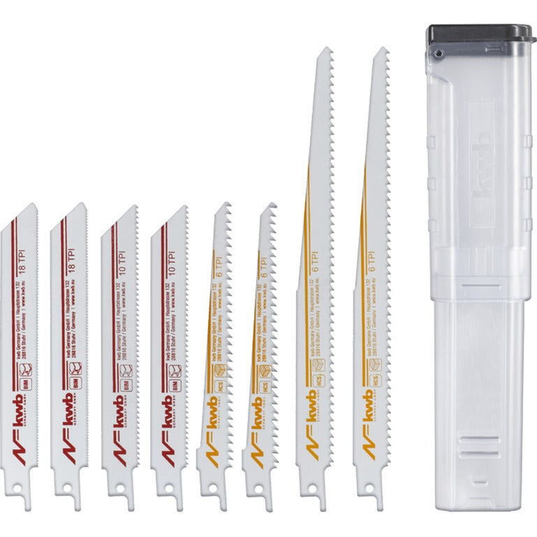 KWB KWB Reciprozaagbladenset, 9-Delig