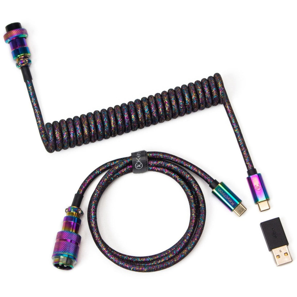 Keychron Premium opgerolde pilotenkabel USB-C 3.2 Gen 1