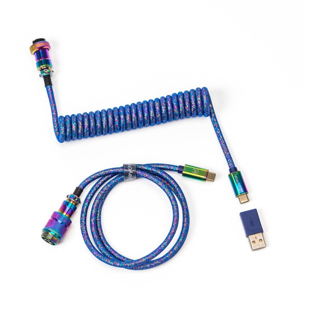 Keychron Keychron Premium opgerolde pilotenkabel USB-C 3.2 Gen 1